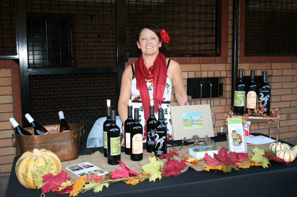 Sculpterra Winery table at Taste of the Back Roads - Paso Robles harvest 2013