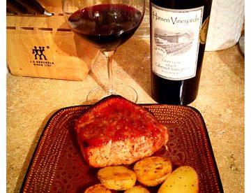 Hansen Vineyards - Double Glazed Pork Chops with Cabernet Sauvignon