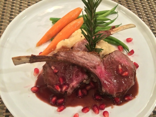 Lamb Chops with Pomegranate Merlot Sauce - Paso Robles