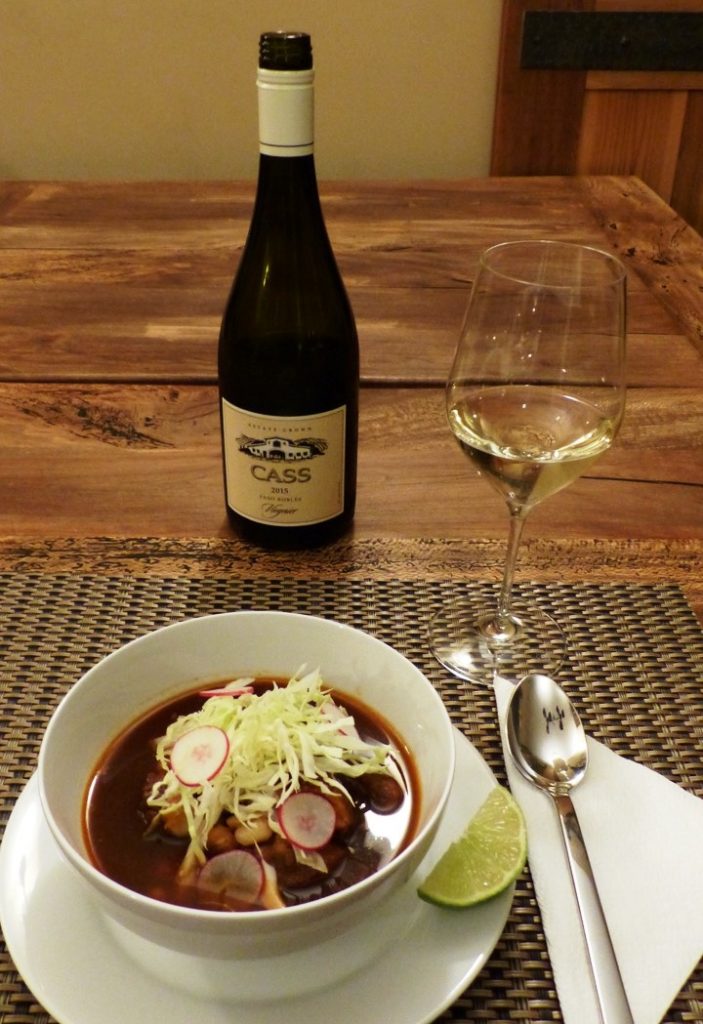 Pozole with Cass Viognier