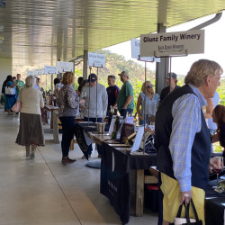 On the veranda at Cass Winery-Taste of the Back Roads 2025 Paso Robles, California