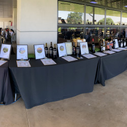 Silent auction at Taste of the Back Roads Wine Tasting Event at Cass Winery in 2025-Paso Robles, California